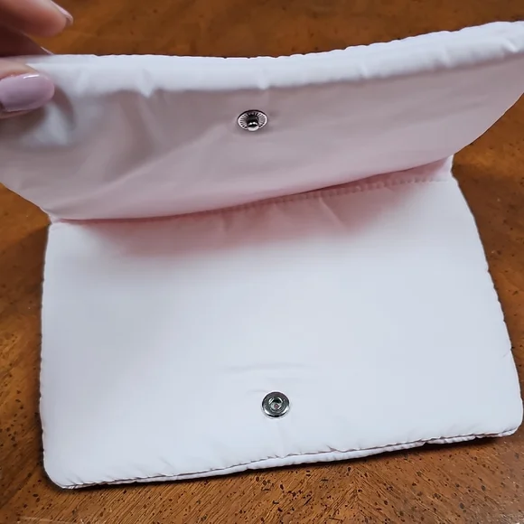 Dior Soft Pink make up pouch with Silver Logo - Picture 2 of 7